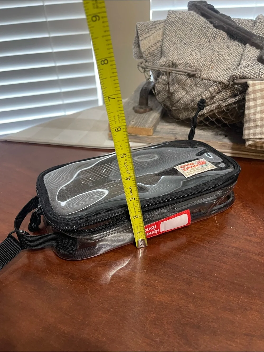 ROUGH ENOUGH TSA Approved Toiletry Bag clear travel